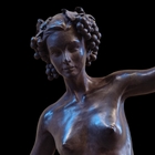 the Young Maenad balancing on the jar, an irresistible free and sensual dance. The new sculpture by Gabriele Nardi for the first time on exhibition at  Frilli Gallery - Via Dei Fossi 26 red, 50123 Florence